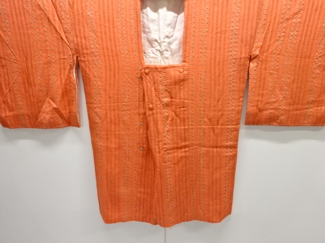 JAPANESE MICHIYUKI COAT / UNUSED / SHIBORI / ABSTRACT STRIPE